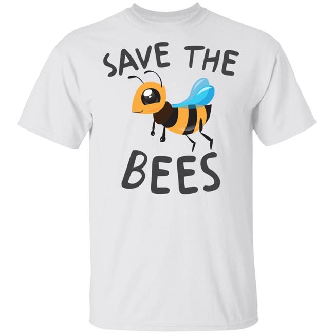 Save The Bees Shirt Save The Bees Cartoon Cute White Shirt Save The Bees Shirt Save The Bees Cartoon Cute White Shirt