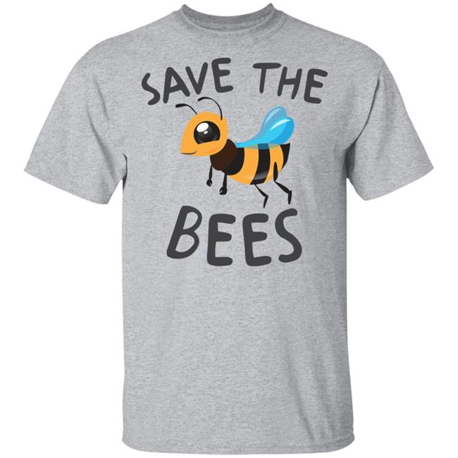 Save The Bees Shirt Save The Bees Cartoon Cute White Shirt Save The Bees Shirt Save The Bees Cartoon Cute White Shirt