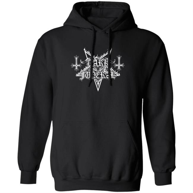 Dark Funeral Logo Pullover Hoodie Dark Funeral Kingsroadmerch Hooded Sweatshirt Logo Pullover Hoodie Sweatshirt