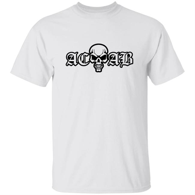 Acab Shirt Acab Skull White T Shirt