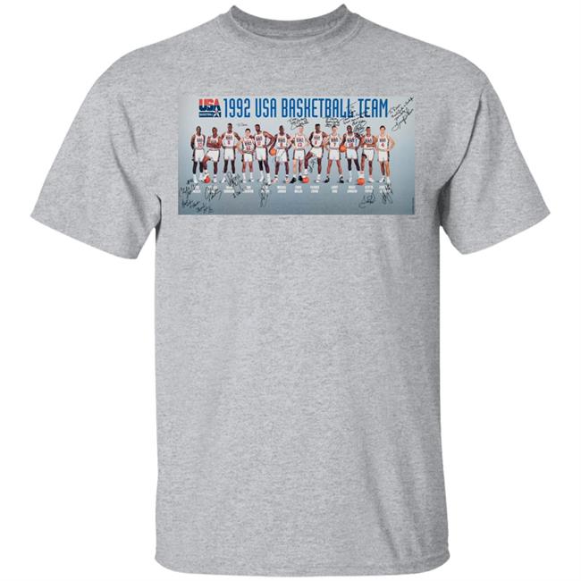 Dream Team T Shirt 1992 Dream Team Signed White Shirts Dream Team T Shirt 1992 Dream Team Signed White Shirts
