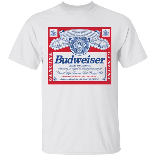 Vintage Junk Food Budweiser White T Shirt Vintage Junk Food Budweiser White T Shirt