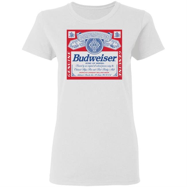 Vintage Junk Food Budweiser White T Shirt Vintage Junk Food Budweiser White T Shirt
