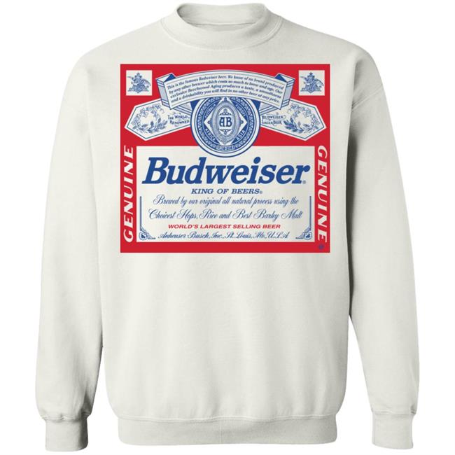 Vintage Junk Food Budweiser White T Shirt Vintage Junk Food Budweiser White T Shirt