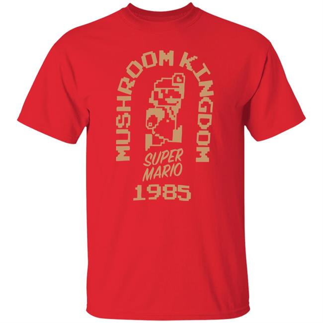 Super Mario 35th anniversary Mushroom Kingdom 1985 T Shirt
