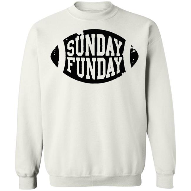 NWT Sunday Funday Football White Shirt NWT NWT Sunday Funday Football White Shirt NWT