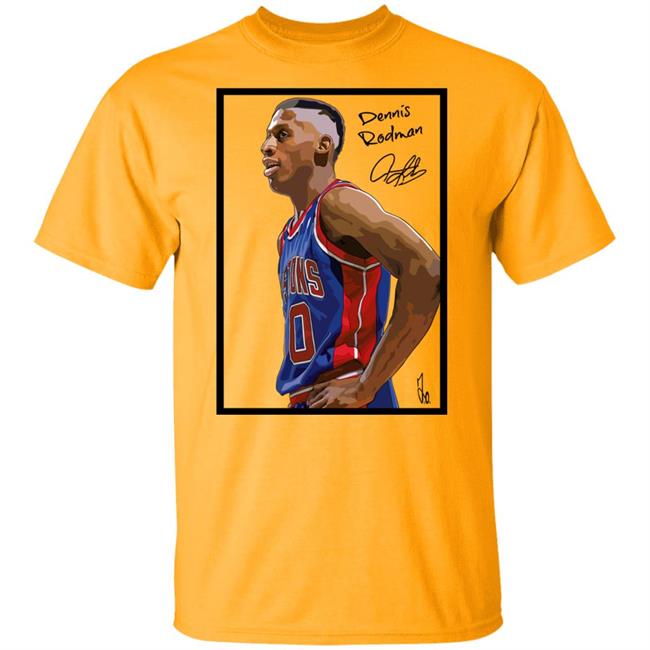 Dennis Rodman Bad Boy Basketball Pictions 10 White Shirt Dennis Rodman Bad Boy Basketball Pictions 10 White Shirt