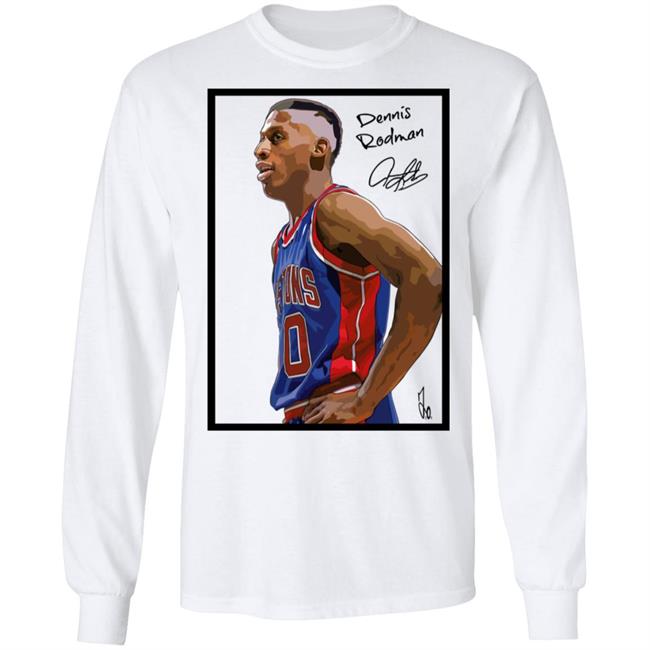 Dennis Rodman Bad Boy Basketball Pictions 10 White Shirt Dennis Rodman Bad Boy Basketball Pictions 10 White Shirt