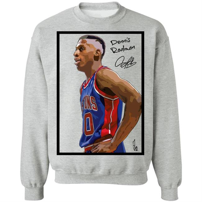 Dennis Rodman Bad Boy Basketball Pictions 10 White Shirt Dennis Rodman Bad Boy Basketball Pictions 10 White Shirt