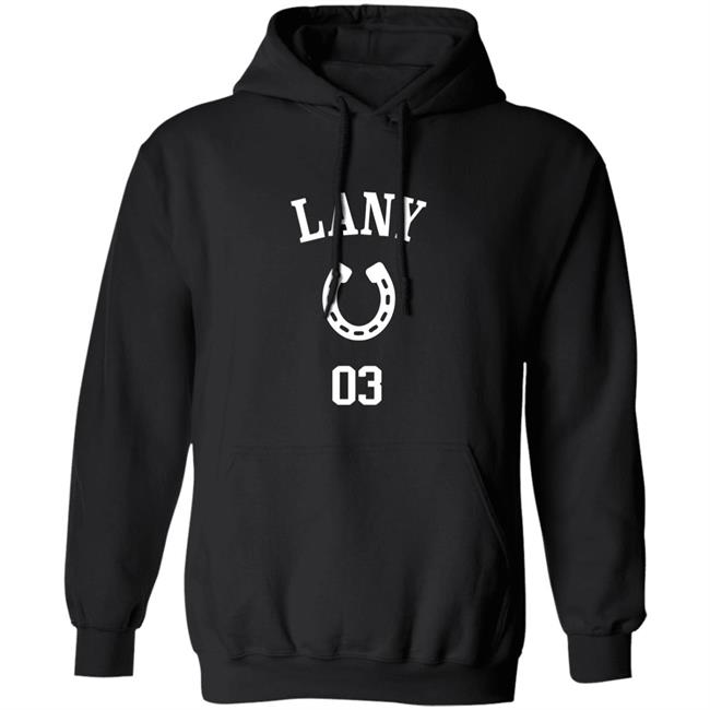 Lany Black Horseshoe Hoodie Horseshoe Lany Hoodie Black Hooded Sweatshirt