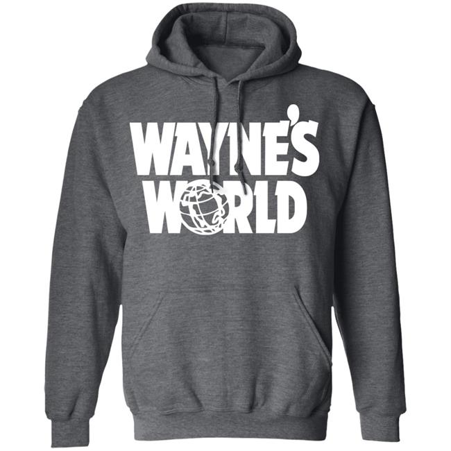 Waynes World Wayne Stock Retro Movie Big Logo Black Shirt Waynes World Wayne Stock Retro Movie Big Logo Black Shirt