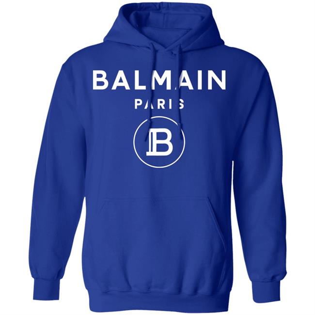 Balmain Paris Logo Shirt Black cotton T-shirt with white Balmain Paris logo Balmain Paris Logo Shirt Black cotton T-shirt with white Balmain Paris logo