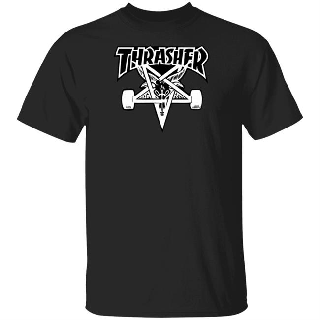 Skategoat Thrasher T Shirt Thrasher Magazine Black Shirts