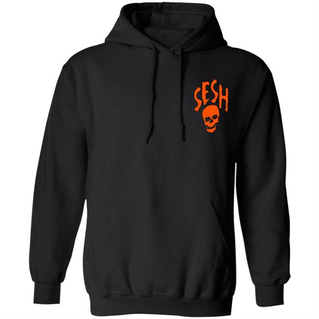 Team Sesh Seshskull Hoodie Seshskull Team Sesh Black Hooded Sweatshirt