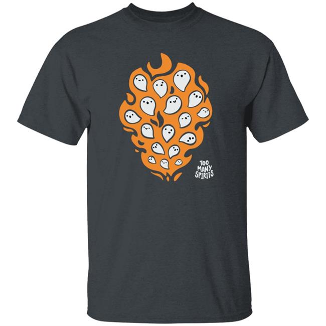 Watcher Merch Too Many Spirits Ghosties Flame Tee Watcher Merch Too Many Spirits Ghosties Flame Tee