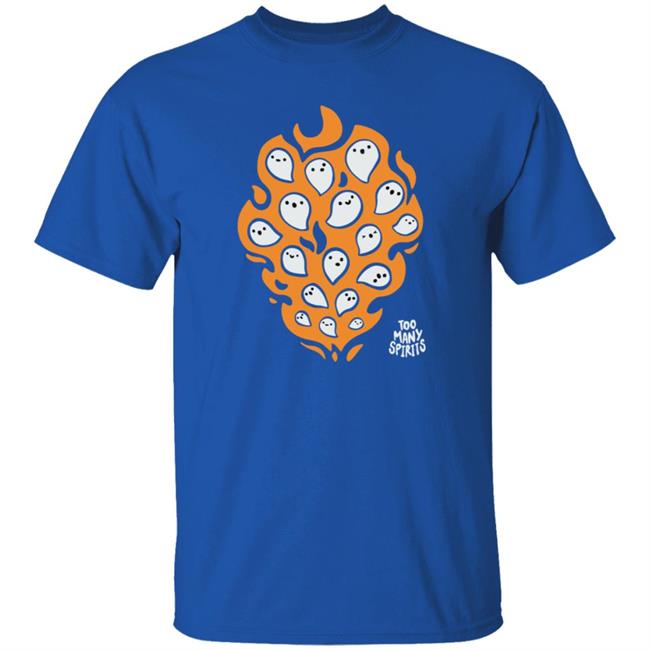 Watcher Merch Too Many Spirits Ghosties Flame Tee Watcher Merch Too Many Spirits Ghosties Flame Tee