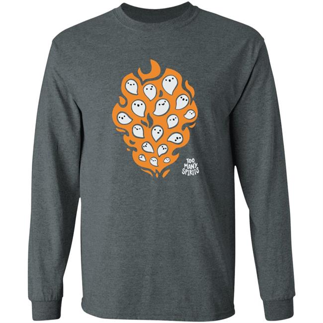 Watcher Merch Too Many Spirits Ghosties Flame Tee Watcher Merch Too Many Spirits Ghosties Flame Tee