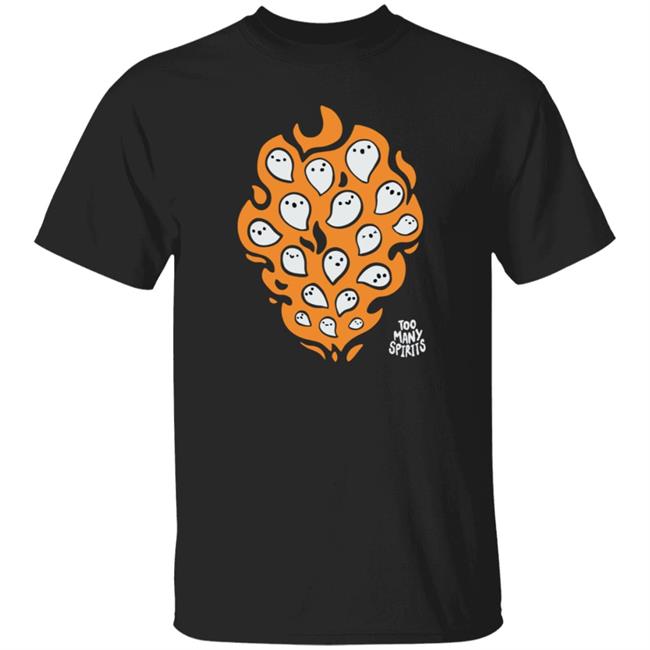 Watcher Merch Too Many Spirits Ghosties Flame Tee