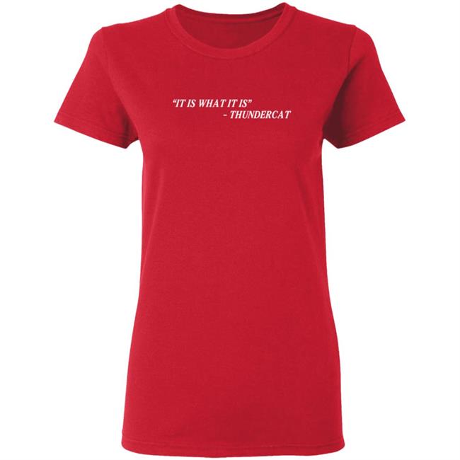 Thundercat It Is What It Is Tee Shirt Thundercat It Is What It Is Tee Shirt