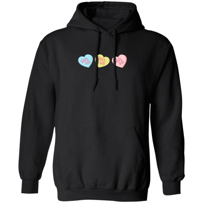 Soft Boi Merch Candy Hearts Hoodie