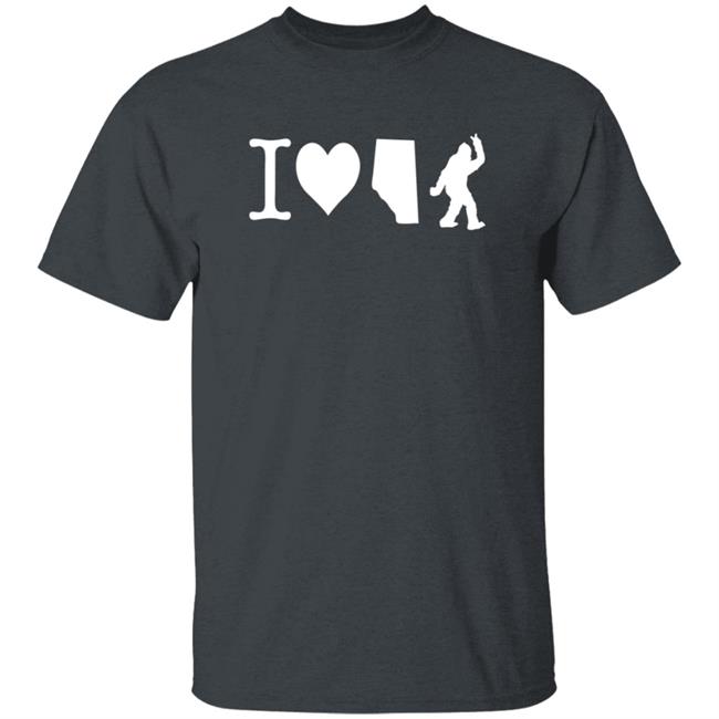 The Big Steak Merch I Love Alberta Bigfoot T Shirt The Big Steak Merch I Love Alberta Bigfoot T Shirt