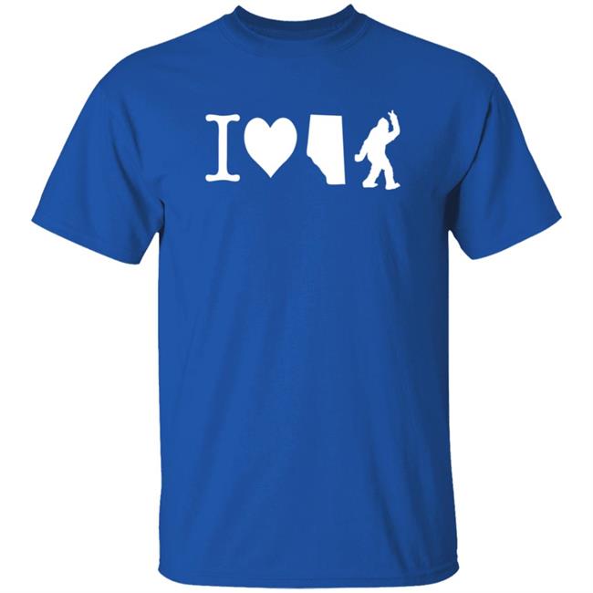 The Big Steak Merch I Love Alberta Bigfoot T Shirt The Big Steak Merch I Love Alberta Bigfoot T Shirt