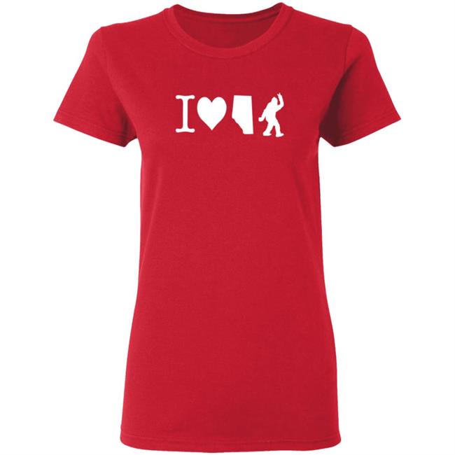The Big Steak Merch I Love Alberta Bigfoot T Shirt The Big Steak Merch I Love Alberta Bigfoot T Shirt