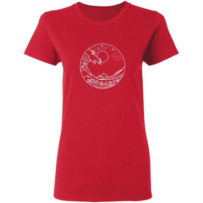 The Great Wave Off Kanagawa Minimal Line Art Nature Gift T Shirt The Great Wave Off Kanagawa Minimal Line Art Nature Gift T Shirt