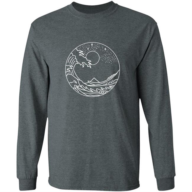 The Great Wave Off Kanagawa Minimal Line Art Nature Gift T Shirt The Great Wave Off Kanagawa Minimal Line Art Nature Gift T Shirt