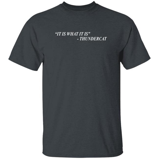 Thundercat Merch It Is What It Is Shirt Thundercat Merch It Is What It Is Shirt